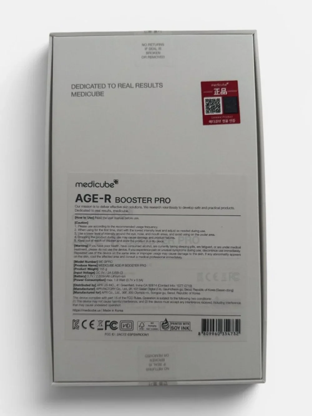 Medicube Age-R Booster Pro device